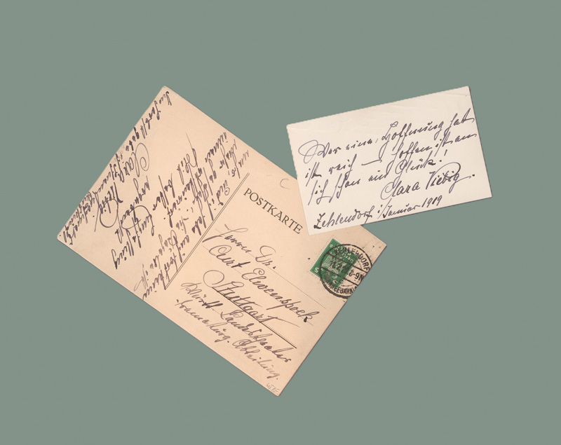 Lot 2546, Auction 127, Viebig, Clara, Eigh. Postkarte und handschr. Visitenkarte. 1919-1925