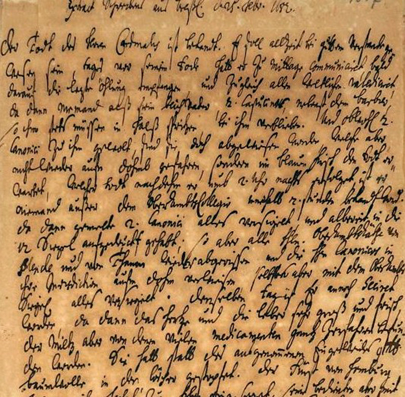 Lot 2584, Auction  127, Friedrich, Landgraf von Hessen-Darmstadt, Bericht über sein Ableben und Begräbnis. 1682