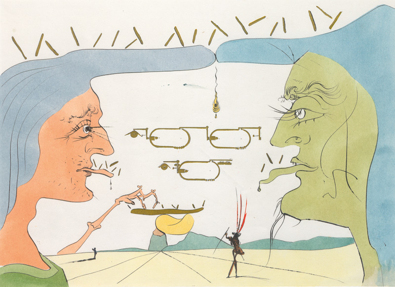 Lot 3071, Auction 127, Dali, Salvador, 16 kolorierte und pochoir-kolorierte Original-Kaltnadelradierungen auf Arches-Velin