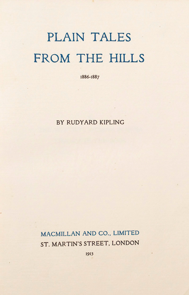 Lot 3181, Auction  127, Kipling, Rudyard, The works. Bombay Edition