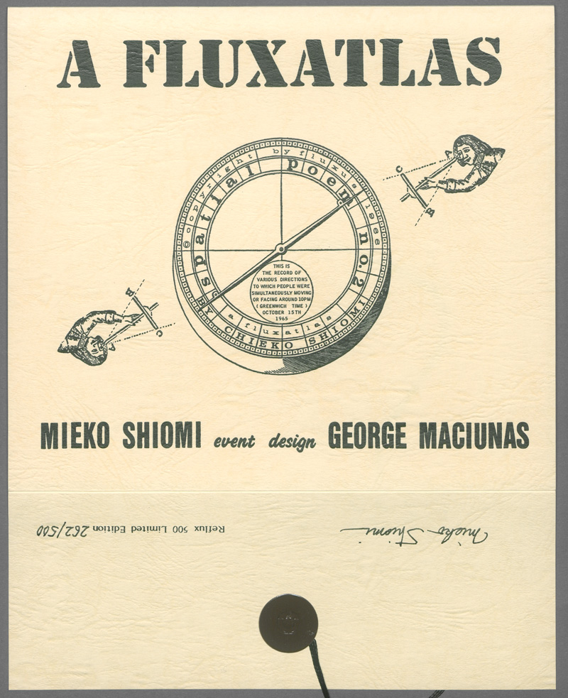 Lot 3312, Auction 127, Shiomi, Mieko, A Flux Atlas