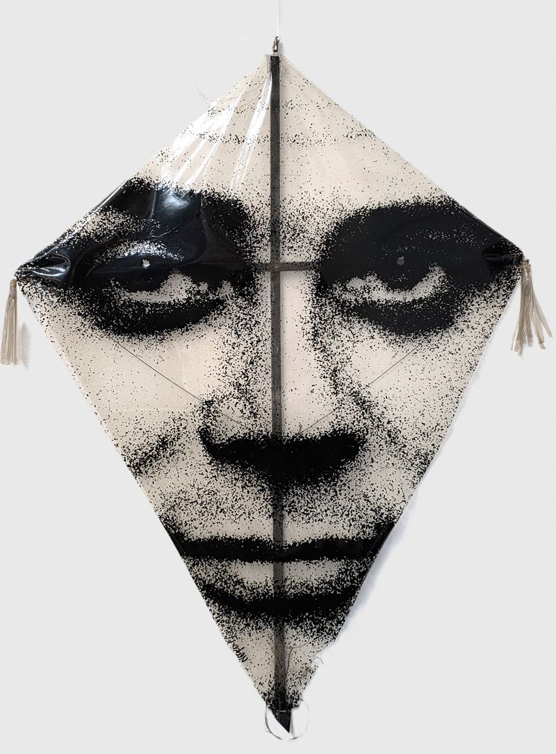 Lot 3333, Auction 127, Uecker, Günther, Drachen (Selbstbildnis). 1967. Serigrafie auf transparenter PVC-Folie