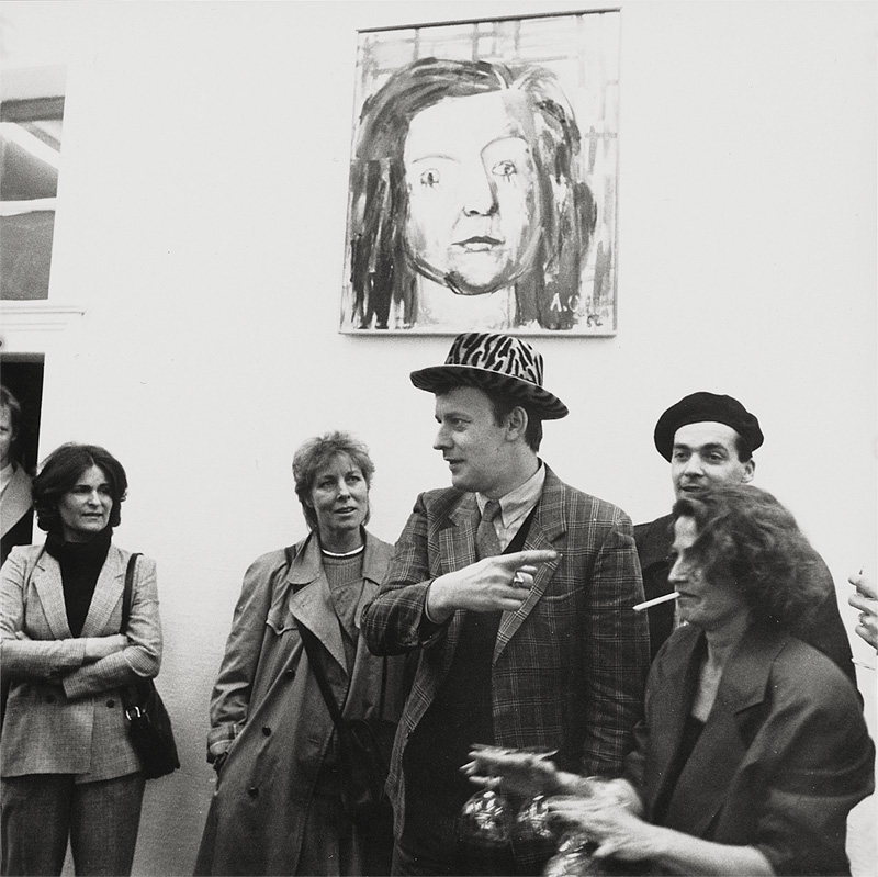 Lot 4210, Auction  127, Kippenberger, Martin, Martin Kippenberger at an exhibition opening