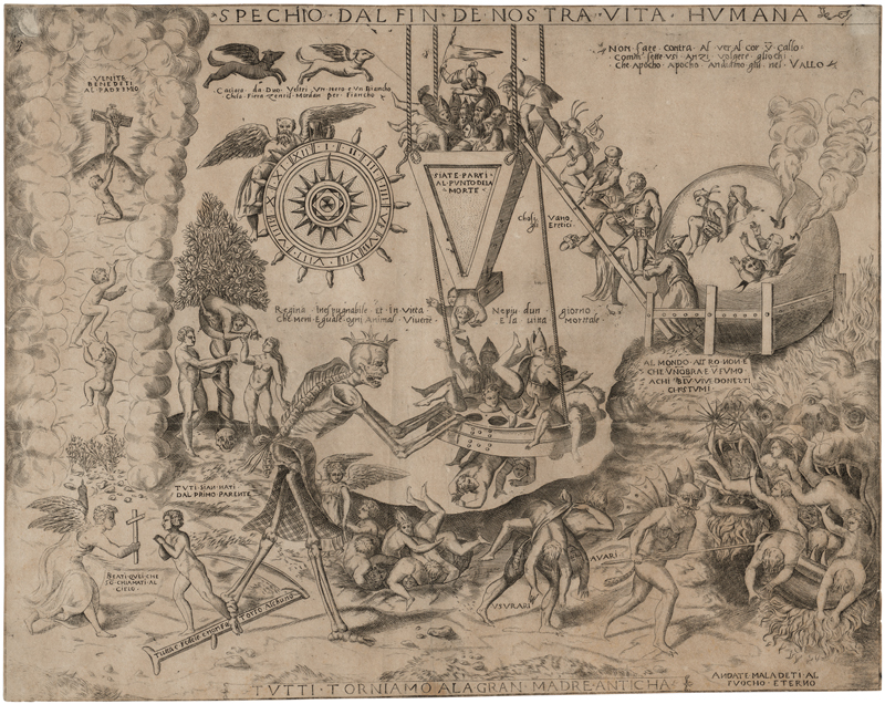 Lot 5132, Auction  127, Italienisch, um 1570. Spechio dal Fin della nostra vita humana