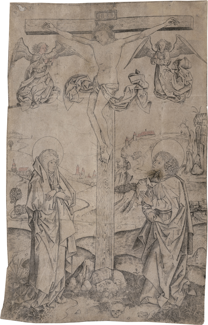 Lot 5159, Auction 127, Monogrammist AG, Christus am Kreuz mit Maria und Johannes