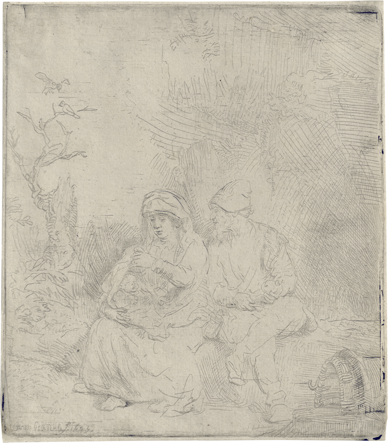 Lot 5197, Auction 127, Rembrandt Harmensz. van Rijn, Die Ruhe auf der Flucht