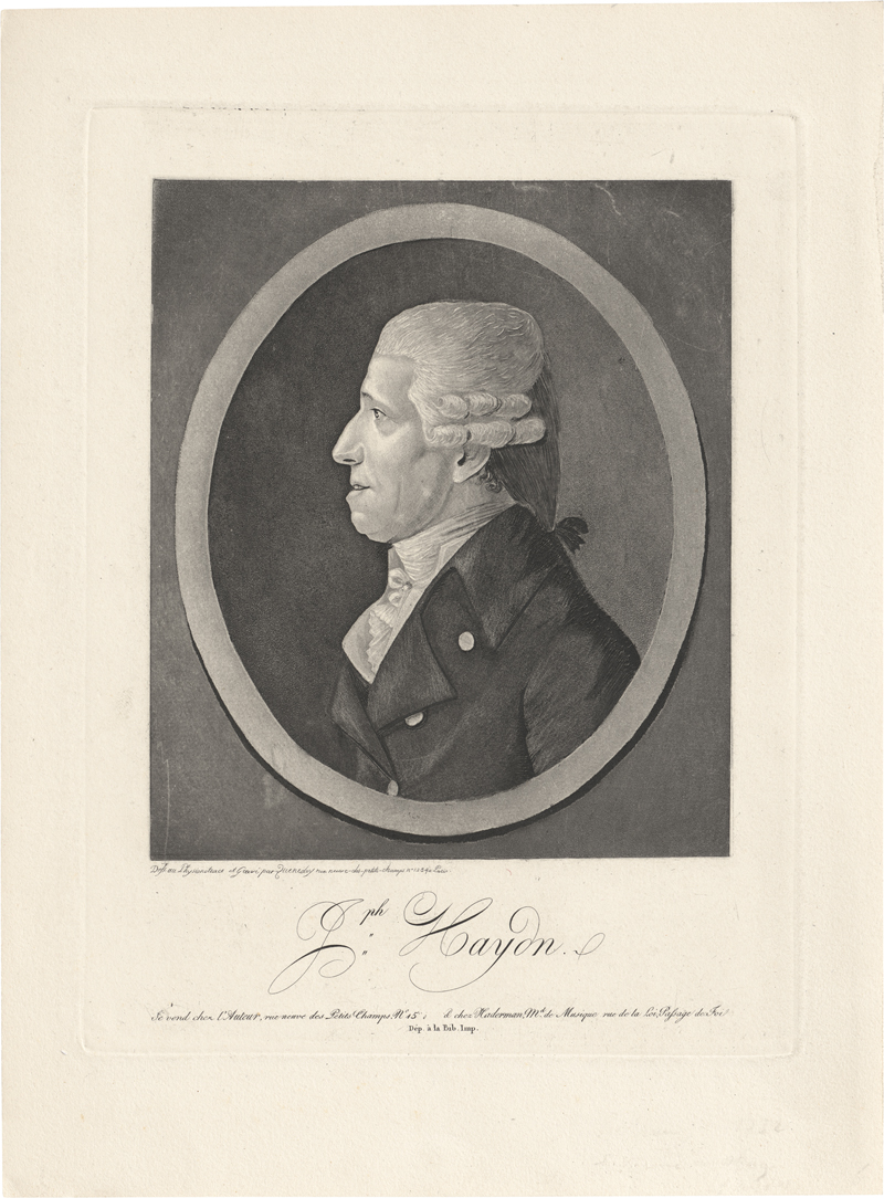 Lot 5295, Auction  127, Quenedey, Edmé, Bildnis des Joseph Haydn