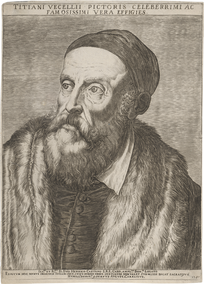 Lot 5463, Auction 127, Carracci, Agostino, Bildnis Tizians