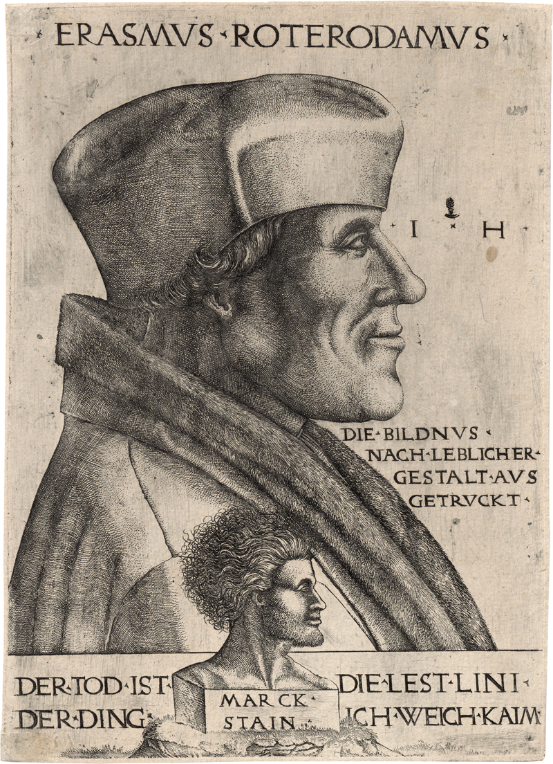Lot 5554, Auction 127, Hopfer, Hieronymus, Bildnis des Erasmus von Rotterdam