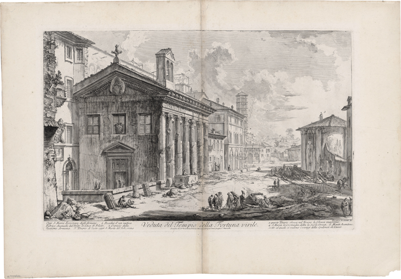 Lot 5601, Auction 127, Piranesi, Giovanni Battista, Veduta del Tempio della Fortuna Virile
