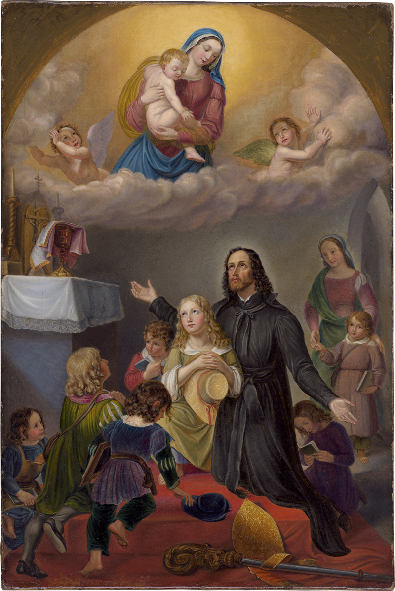 Lot 6048, Auction 127, Vogel von Vogelstein, Carl Christian, Die Jungfrau Maria erscheint dem hl. Jospeh Calasanz und den Kindern
