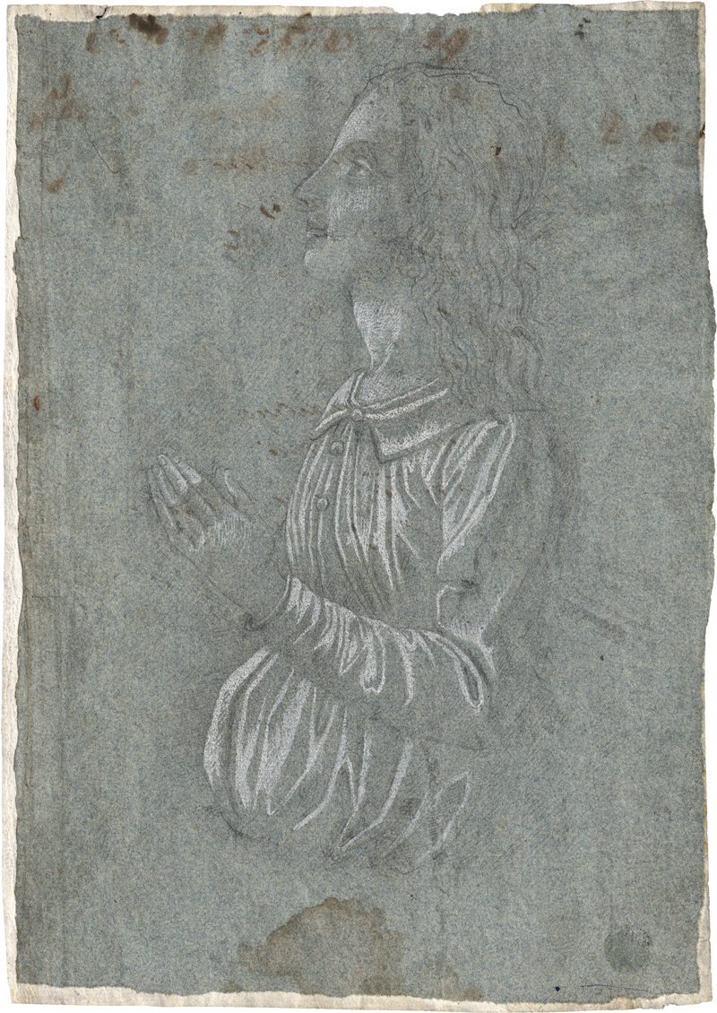 Lot 6502, Auction  127, Florentinisch, 16. oder 17.  Jh. Halbfigur eines Jünglings im Profil nach links