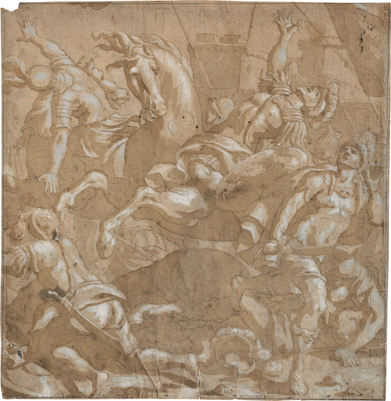 Lot 6511, Auction  127, Genuesisch, 17. Jh. Bekehrung des Paulus