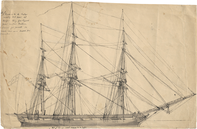 Lot 6633, Auction  127, Dahl, Carl, Zweimastschoner im Hafen; Dreimastfregatte am Kai