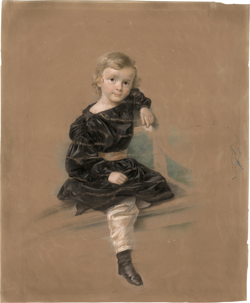 Lot 6636, Auction  127, Krüger, Franz, Kinderbildnis des Fürsten Ernst Leopold Victor Carl Joseph Emich von Leiningen (1830-1904)