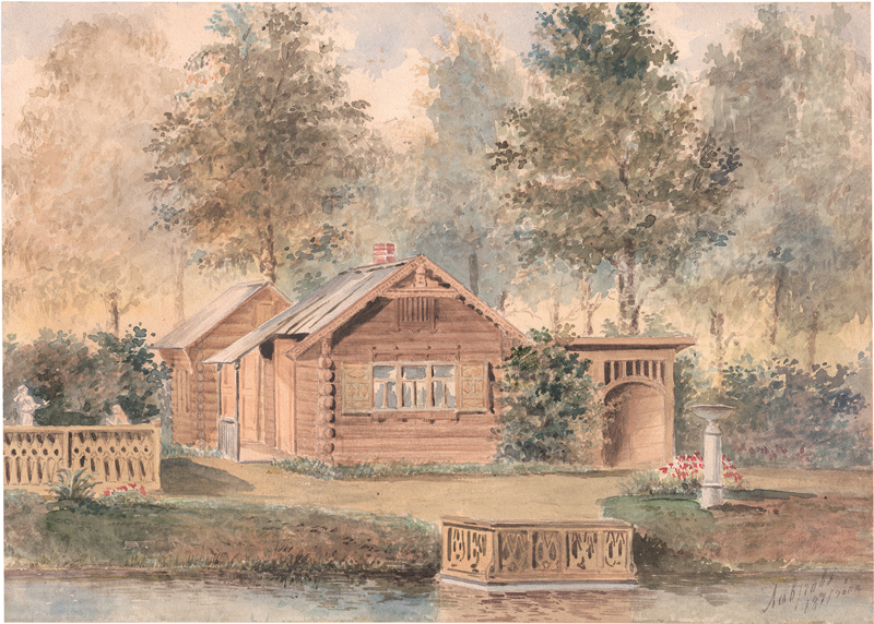 Lot 6639, Auction  127, Lawrow, Nikolai Andrejewitsch, Kleine Datscha am Wasser, womöglich in Zarskoje Selo bei St. Petersburg