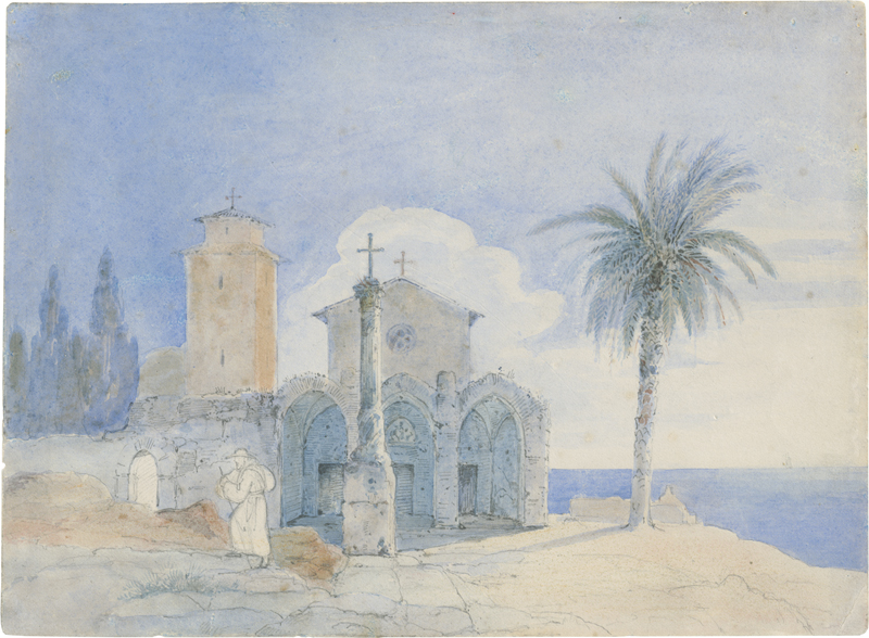 Lot 6655, Auction 127, Gaertner, Friedrich von, Kloster an der sizilianischen Küste