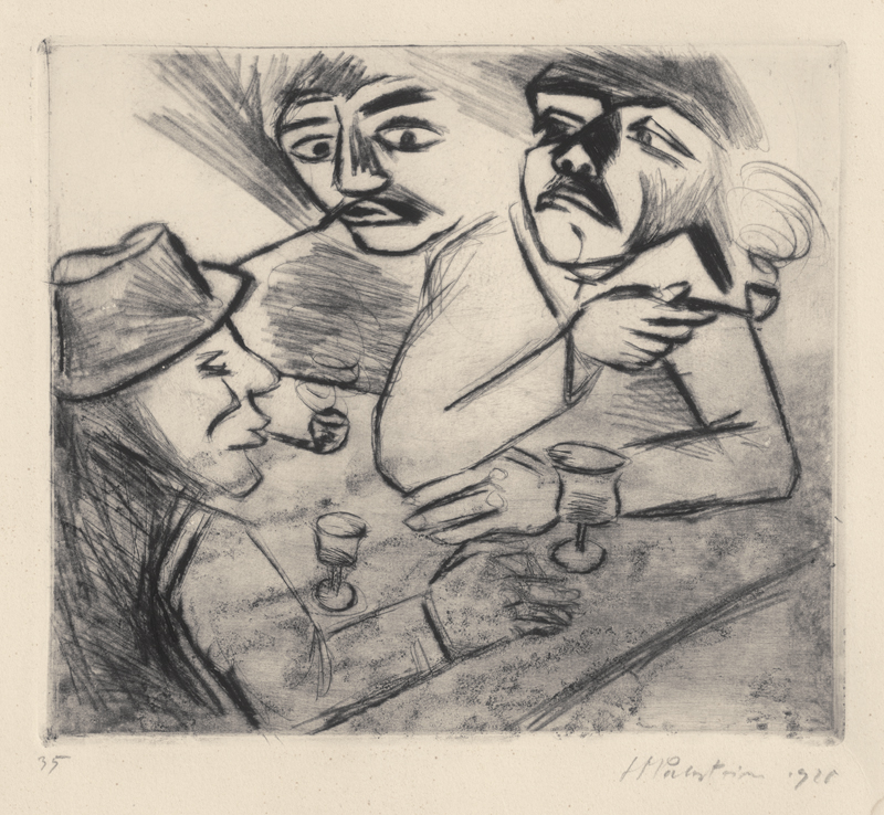 Lot 7053, Auction 127, Pechstein, Hermann Max, Beim Schnaps