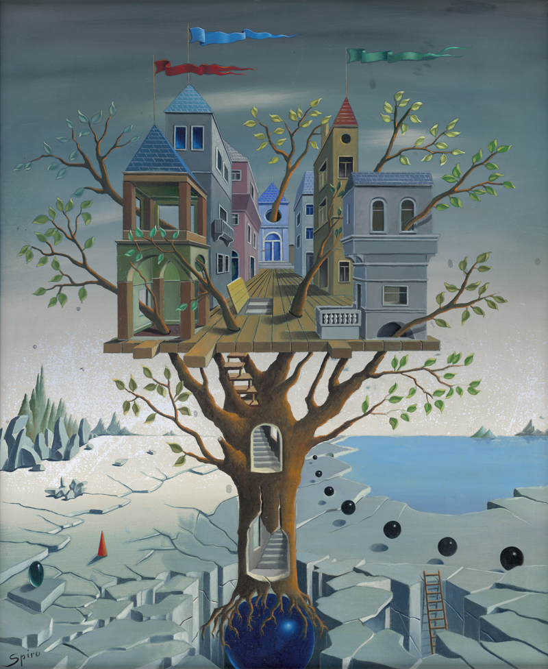 Lot 7196, Auction 127, Spiro, Georges, La ville sur l'arbre