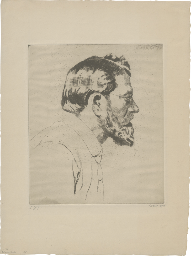 Lot 8094, Auction 127, Orlik, Emil, Selbstbildnis