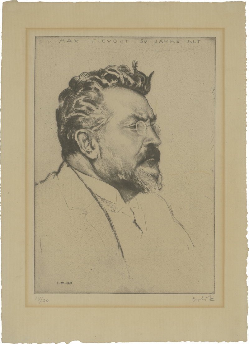 Lot 8096, Auction 127, Orlik, Emil, Portrait Max Slevogt - 50 Jahre alt